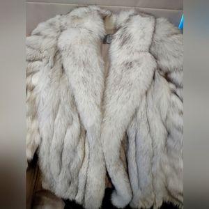 Blue Fox Fur Coat